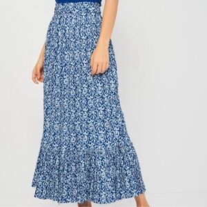 NWT Zara Crinkle Pleated Tiered Maxi Skirt - XS